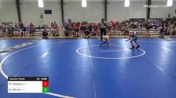 49 lbs Quarterfinal - Matthew Campos, Red Wave vs Wesley Martin, 2Tg