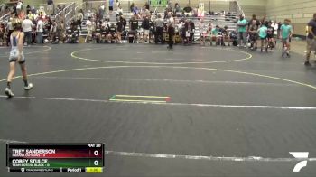 67 lbs Round 1 (6 Team) - Trey Sanderson, Indiana Outlaws vs Cobey Stulce, Team Gotcha Black