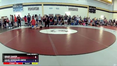 285 lbs Cons. Round 3 - Grady Baker, Decatur Wrestling Club vs David Gonzalez-Ortiz, Elite Athletic Club