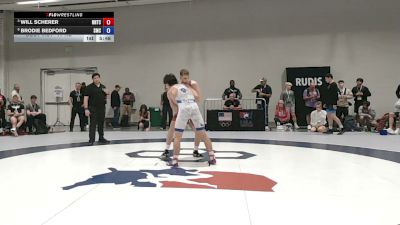 77 kg Quarters - Will Scherer, NMU-National Training Center vs Brodie Bedford, Spartan Mat Club