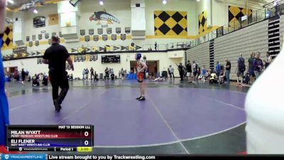 93 lbs 5th Place Match - Milan Wyatt, Perry Meridian Wrestling Club vs Eli Flener, Indy West Wrestling Club