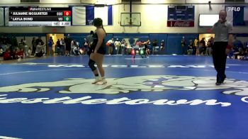 Girls 165 lbs 1st Place Match - Layla Bond, Vancleave High School vs Julianne McQuirter, Oak Grove High School