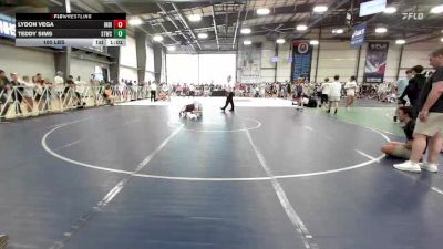 100 lbs Rr Rnd 2 - Lydon Vega, Indiana Outlaws Gold vs Teddy Sims, Shore Thing Beach