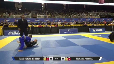 Teagan Victoria Lily Hedley vs Riley Anna Perkowski 2026 Pan Kids Jiu-Jitsu IBJJF Championship
