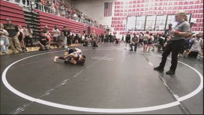 58 lbs Quarterfinal - Caden Sloan, Cowboy Wrestling Club vs Griffyn Moyer, Midwest City Bombers Youth Wrestling Club