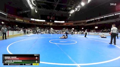 106 lbs Semifinal - Derek Wade, Sahuarita High School vs Landon Edwards, Mica Mountain