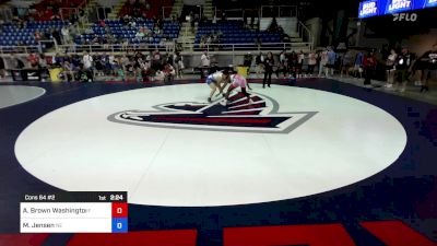 130 lbs Cons 64 #2 - Alissa Brown Washington, FL vs Millie Jensen, NE