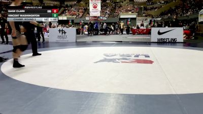 Junior Boys - 157 lbs Champ. Round 2 - Gage Clark, Gallardo Wrestling Academy vs Vincent Washingnton