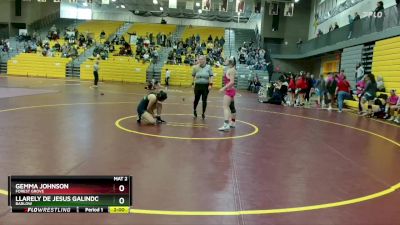 125 lbs Champ. Round 2 - Gemma Johnson, Forest Grove vs Llarely De Jesus Galindo, Barlow