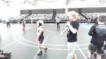 65 lbs Quarterfinal - Asher Asad, Level Up ES vs Ariah Mills, Minion Black