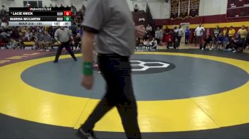 130 lbs Cons. Round 5 - Lacie Knick, Olentangy Orange vs Marisa McCartin, Brunswick High School