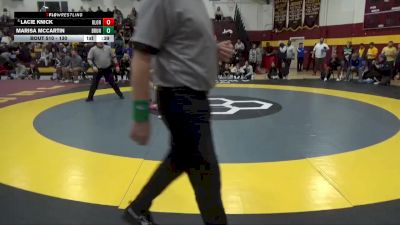 130 lbs Cons. Round 5 - Lacie Knick, Olentangy Orange vs Marisa McCartin, Brunswick High School