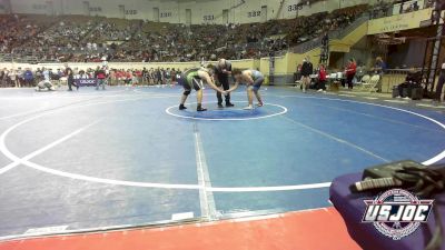 195 lbs Round Of 16 - Jerry Welch, Harrah Little League Wrestling vs Devon Teply, Blaine County Grapplers