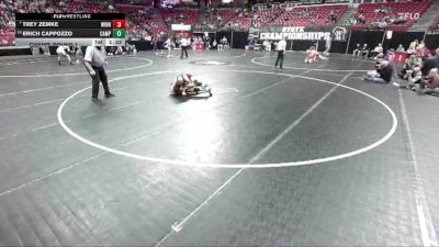 D2-150 lbs Champ. Round 1 - Trey Zemke, Winneconne vs Erich Cappozzo, Campbellsport