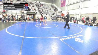 U17 Women - 69 lbs Cons. Round 3 - Mya Dobrinski, OK vs Sophia Flores, CO