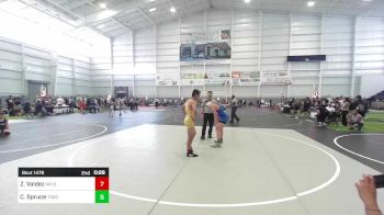 130 lbs Consi Of 8 #2 - Zack Valdez, NM Bad Boyz vs Cashton Spruce, Torotech WC