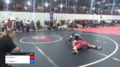 79 kg Quarterfinal - Nick South, Indiana RTC vs Jasiah Queen, Prtc