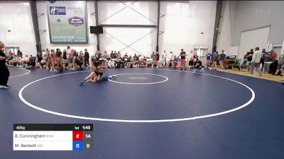 40 kg Quarterfinal - Brynn Cunningham, MGW Death By Chocolate vs Mya Beckett, Badger Girls Elite