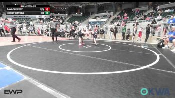 83 lbs Round Of 16 - Saylor West, Fort Gibson Youth Wrestling vs Henry CAYGILL, Raw Wrestling Club