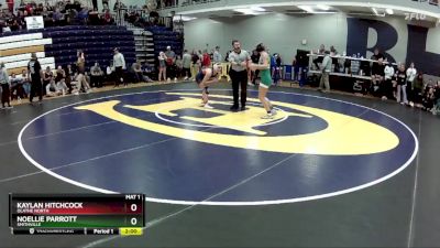 130 lbs. Quarterfinal - Kaylan Hitchcock, Olathe North vs Noellie Parrott, Smithville