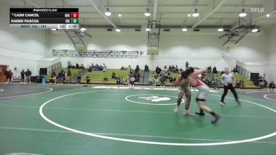 197 lbs Cons. Round 1 - Cash Cancel, Bakersfield College vs Kaden Pascua, Imperial Valley College