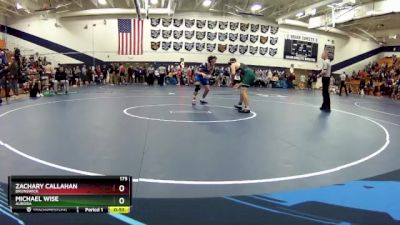 175 lbs Cons. Round 4 - Zachary Callahan, Brunswick vs Michael Wise, Aurora