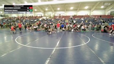 75 lbs Cons. Round 2 - Maxximus Gardner, West Jordan vs Donovan Siegle, Hook Em W.C