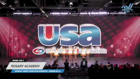 Rosary Academy - Varsity Song/Pom Advanced -- Medium (8-11) [2023 Varsity Song/Pom Advanced -- Medium (8-11) Day 2] 2023 USA Spirit & Junior Nationals/Collegiate Championships