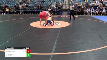 157 lbs Round Of 32 - Kayd Craig, Utah Valley-UNATT vs Aundre Beatty, Marian