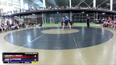 115 lbs Placement Matches (8 Team) - Corabella Wesley, Indiana vs Abbie Slothower, Kansas