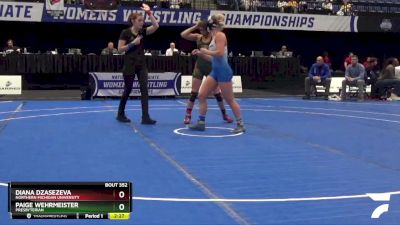 136 lbs 3rd Place Match - Diana Dzasezeva, Northern Michigan University vs Paige Wehrmeister, Presbyterian