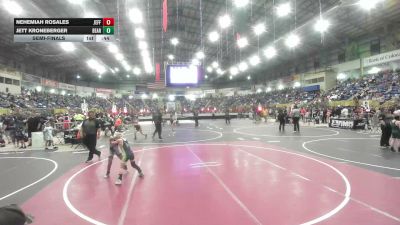 55 lbs Semifinal - Nehemiah Rosales, Jefferson Wrestling Club vs Jett Kroneberger, Bear Cave WC
