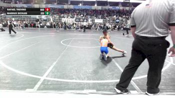 80 lbs Quarterfinal - Rafael Trevino, Madill Takedown Club vs Maddux Sickles, Jesup Mat Club