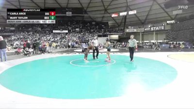 Girls 4A 130 lbs Champ. Round 2 - Mary Taylor, North Creek (Girls) vs Carla Arce, Davis (Girls)