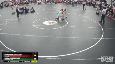 4A 113 lbs Semifinal - Drayton Johnson, Eastside vs Mako Musilunas, Myrtle Beach