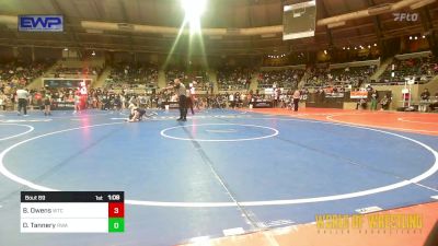 55 lbs Round Of 16 - Brody Owens, WTC vs Owen Tannery, Roundtree Wrestling Academy