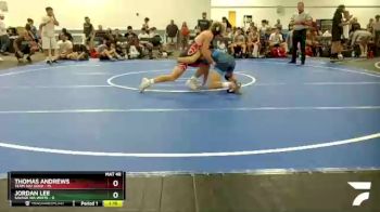 126 lbs Round 2 (4 Team) - Jordan Lee, Savage WA White vs Thomas Andrews, Team 302 Gold