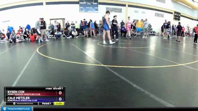 250 lbs Cons. Round 1 - Kysen Cox, Perry Meridian Wrestling Club vs Cale Metzler, Noblesville Wrestling Club