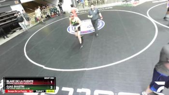 190 lbs Cons. Round 4 - Blake De La Fuente, Ground Creatures Wrestling vs Ojas Shastri, Los Gatos Wrestling Club