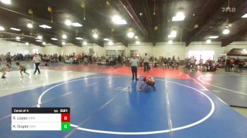 54 lbs Consi Of 4 - Robert Lopez, Espanola Wrestling vs Kentley Dugas, Carlsbad Combat WC