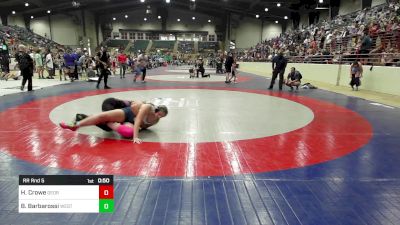 Rr Rnd 5 - Hannah Crowe, Georgia vs Bianca Barbarossi, West Forsyth Wrestling Club