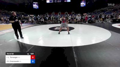 215 lbs Rnd Of 32 - Luke Tonsager, SD vs Danny Zmorowski, OH