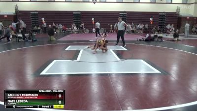 110-113B 1st Place Match - Nate Lebeda, Alburnett vs Taggert Mormann, West Delaware, Manchester