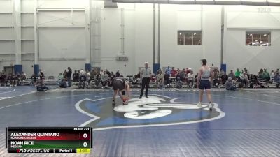 157 lbs Cons. Semi - Noah Rice, Messiah vs Alexander Quintano, Roanoke College