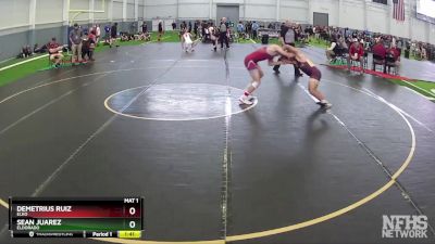 132 lbs Quarterfinal - Demetrius Ruiz, Elko vs Sean Juarez, Eldorado