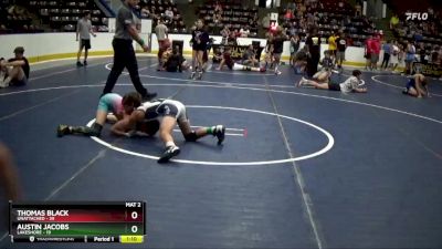 78 lbs Round 2 - Austin Jacobs, Lakeshore vs Thomas Black, Unattached