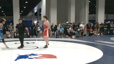 92 kg Cons. Sub-rd Of 16 - Luke Thompson, Inland Northwest Wrestling Training Center vs Akeem Mitchell, Volcano Vista High School Wrestling