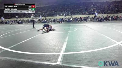 160 lbs Quarterfinal - Tyler Walden, Elgin Wrestling vs Ryson Wilson, Team Guthrie Wrestling