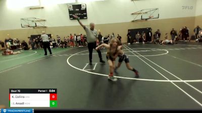 62 lbs Cons. Semi - Isaiah Ansell, Mat Demon Wrestling Club vs Kalen Collins, Punisher Wrestling Company
