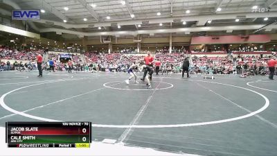 70 lbs Quarterfinal - Cale Smith, Ark City vs Jacob Slate, Slyfox